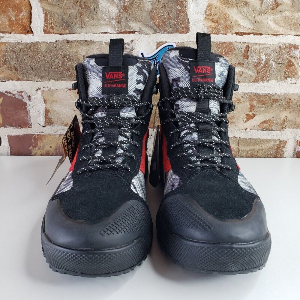 Vans UltraRange Exo Hi MTE 2 Primaloft Boot Mens Size 9.5 Artic Camo / Black Red - Picture 2 of 13
